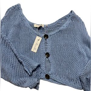 Cute cover up knit cropped sweater